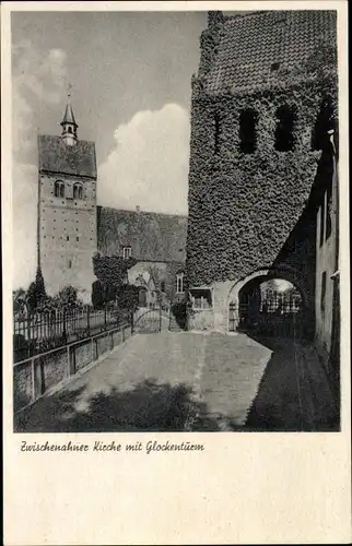 Ak Bad Zwischenahn in Oldenburg, Kirche, Glockenturm