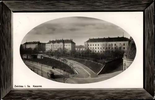 Passepartout Ak Zwickau in Sachsen, Kaserne