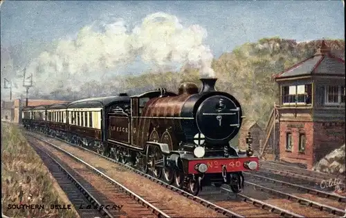 Ak Dampflokomotive, Southern Belle, Tuck 9972