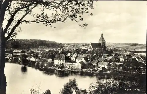 Ak Mölln im Herzogtum Lauenburg, Gesamtansicht, Kirche