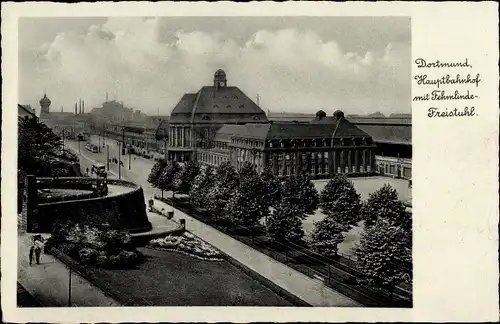 Ak Dortmund im Ruhrgebiet, Hauptbahnhof, Fehmlinde Freistuhl
