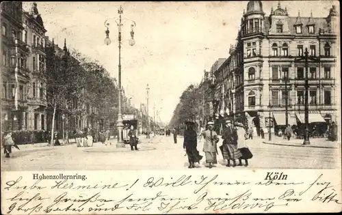 Ak Köln am Rhein, Hohenzollernring