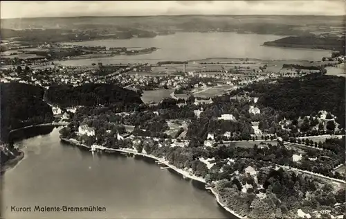 Ak Gremsmühlen Malente in Ostholstein, Fliegeraufnahme