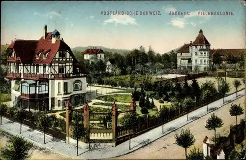 Ak Jocketa Pöhl Vogtland, Villenkolonie