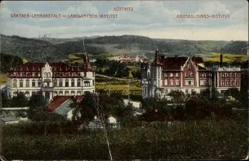Ak Bad Köstritz Thüringen, Gärtner Lehranstalt, Landwirtschaftliches Institut, Haushaltungsinstitut