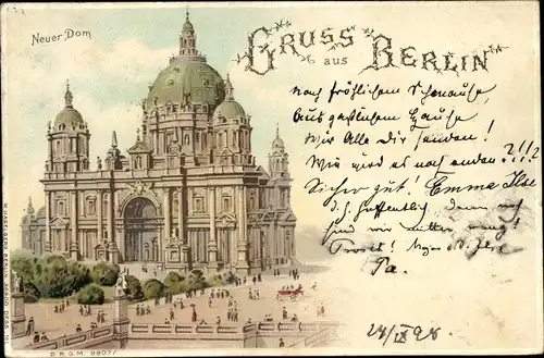 Litho Berlin Mitte,  Neuer Dom