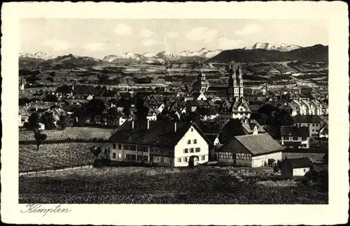 Ak Kempten im Allgäu Schwaben, Panorama