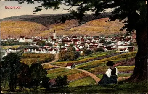 Ak Schorndorf in Württemberg, Panorama