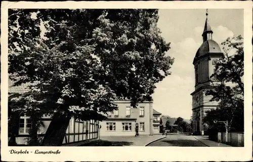 Ak Diepholz in Niedersachsen, Lange Straße, Turm