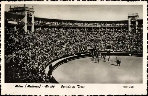 Ak Palma de Mallorca Balearische Inseln, Stierkampf