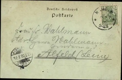 Mondschein Ak Hameln, Lachsfang, Wehr