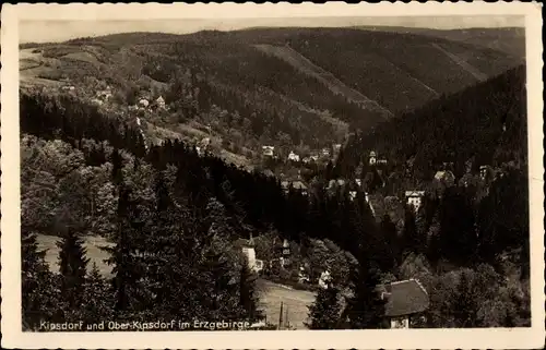 Ak Kipsdorf Altenberg im Erzgebirge, Oberkipsdorf, Panorama