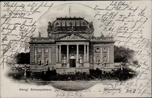 Ak Wiesbaden in Hessen, Königliches Schauspielhaus