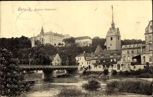 Ak Untermhaus Gera in Thüringen, Schloss Osterstein