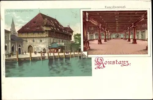 Ak Konstanz am Bodensee, Conciliumsaal, Conciliumgebäude