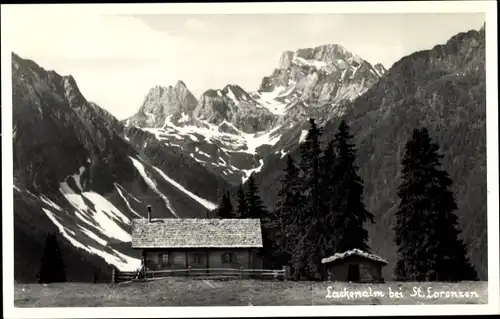 Ak Sankt Lorenzen im Lesachtal Kärnten, Lackenalm