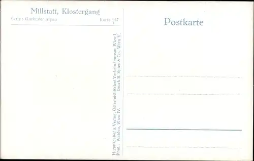 Ak Millstatt am See Kärnten, Klostergang