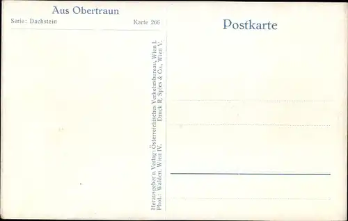 Ak Obertraun Oberösterreich, Dorfmotiv