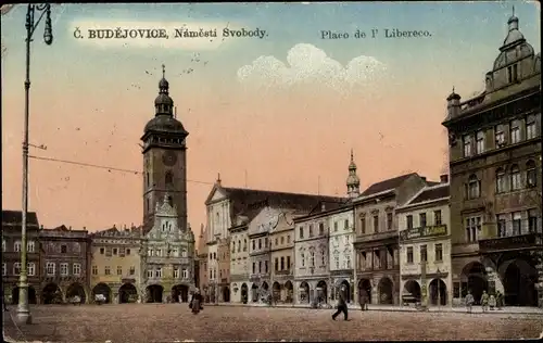 Ak České Budějovice Budweis Südböhmen, Namesti Svobody