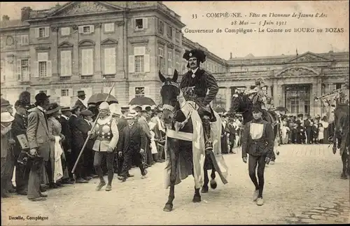 Ak Compiègne Oise, Gouverneur von Compiègne, Graf von Bourg de Bozas