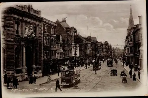 Ak Southampton Hampshire England, Hauptstraße