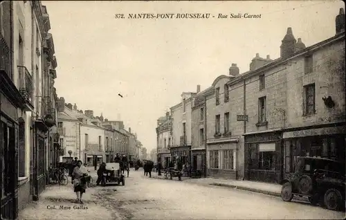 Ak Pont Rousseau Loire Atlantique, Rue Sadi-Carnot