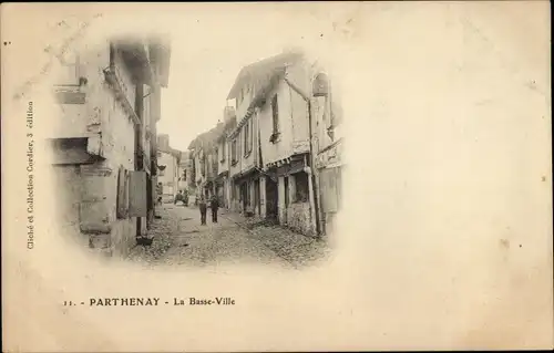 Ak Parthenay Deux Sèvres, Unterstadt