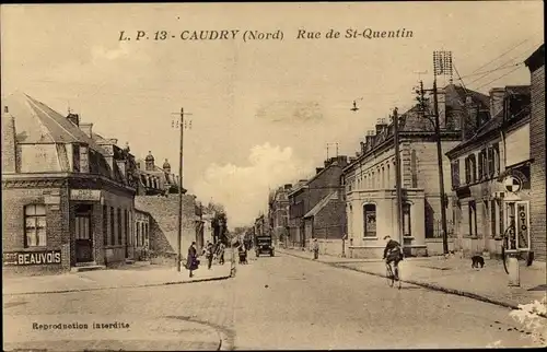 Ak Caudry North, Rue de Saint-Quentin