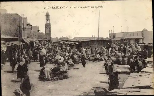Ak Casablanca, Marokko, Markt