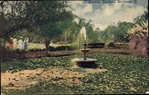 Künstler Ak Brisbane Australien, Botanische Gärten