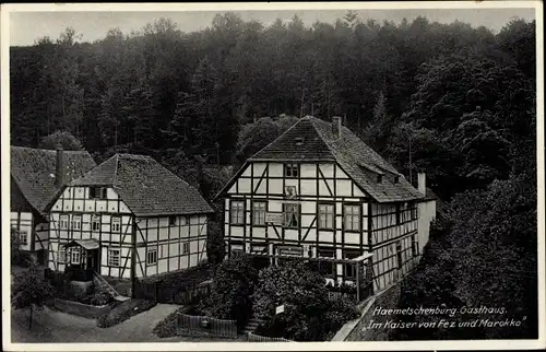 Ak Hämelschenburg Emmerthal, Gasthof Im Kaiser von Fez und Marokko