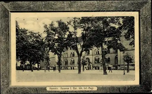 Ak Hameln an der Weser Niedersachsen, Kaserne I. Bat. 164. Infanterie Regiment