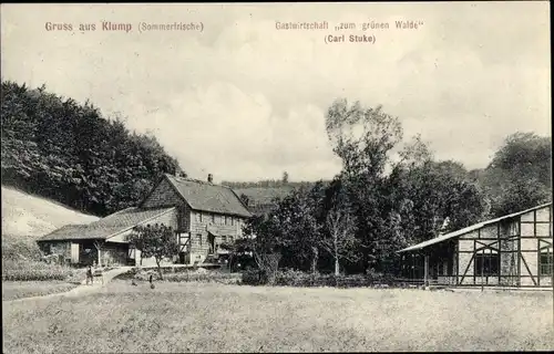 Ak Klump Freden an der Leine Niedersachsen, Gasthof zum grünen Walde