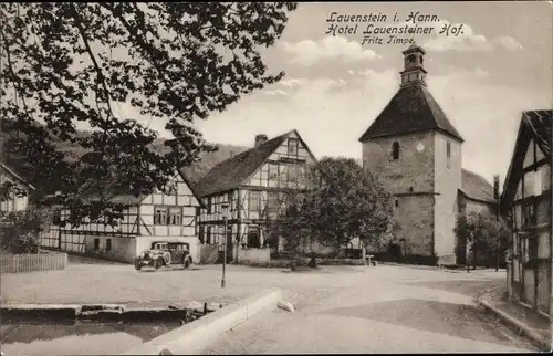 Ak Lauenstein Salzhemmendorf in Niedersachsen, Hotel Lauensteiner Hof