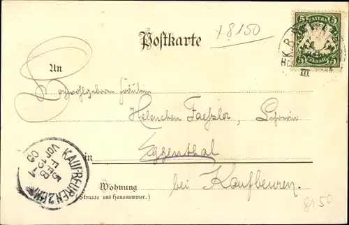 Litho Holzkirchen in Oberbayern, Kirche, Bahnhof, Taubenberg, Bahnhofstraße, Oberbräu