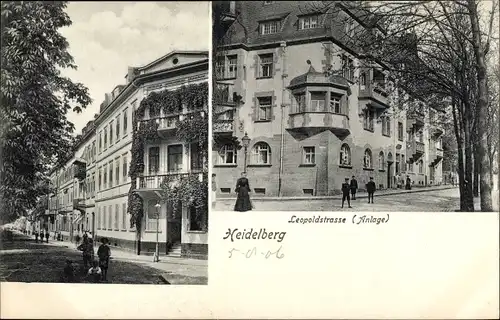 Ak Heidelberg am Neckar, Leopoldstraße, Anlage