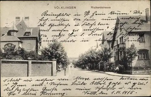 Ak Völklingen im Saarland, Richardstraße