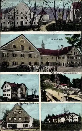 Ak Valley in Oberbayern, Schloss Valley, Schule, Münchener Wasserversorgung, Handlung Greithaner