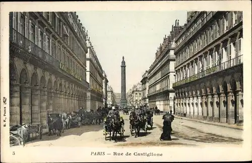 Ak Paris I., Rue de Castiglione