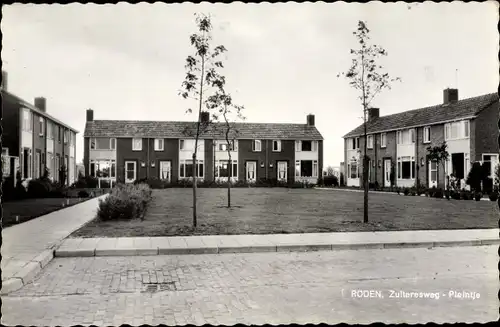 Ak Roden Drenthe Niederlande, Zulteresweg - Pleintje