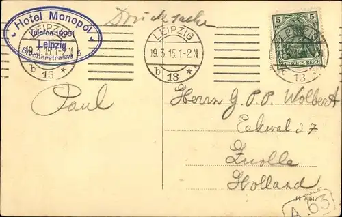 Ak Leipzig in Sachsen, Fleischerplatz, Tram