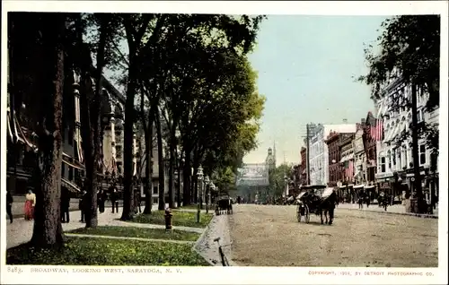 Ak Saratoga Springs New York USA, Broadway