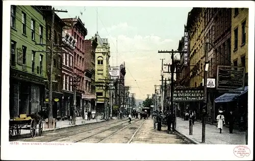 Ak Poughkeepsie New York USA, Main Street