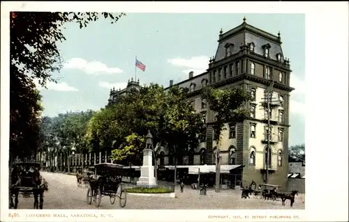Ak Saratoga Springs New York USA, Kongresshalle