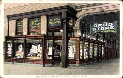 Ak Boston Massachusetts USA, The North Station Drug Store