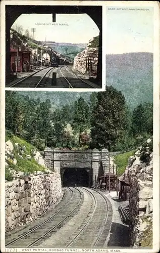 Ak North Adams Massachusetts USA, Westportal, Hoosac Tunnel