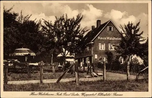 Ak Barmen Wuppertal, Pension Haus Waldheim