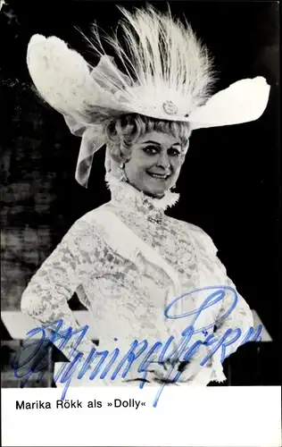 Ak Schauspielerin Marika Rökk, Portrait, Dolly, Autogramm