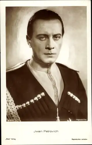 Ak Schauspieler Iwan Petrovich, Portrait