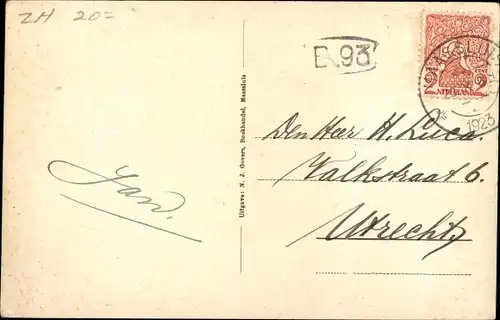 Ak Maassluis Südholland, Veerstraat